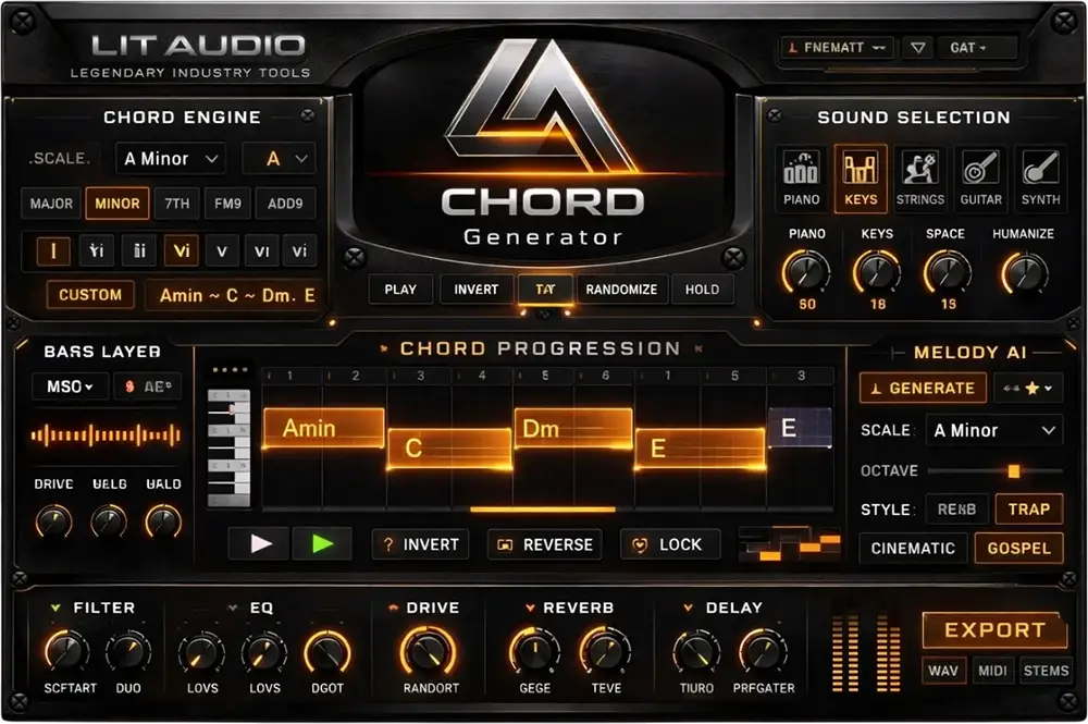 Lit Audio Pro Chord Generator plug-in